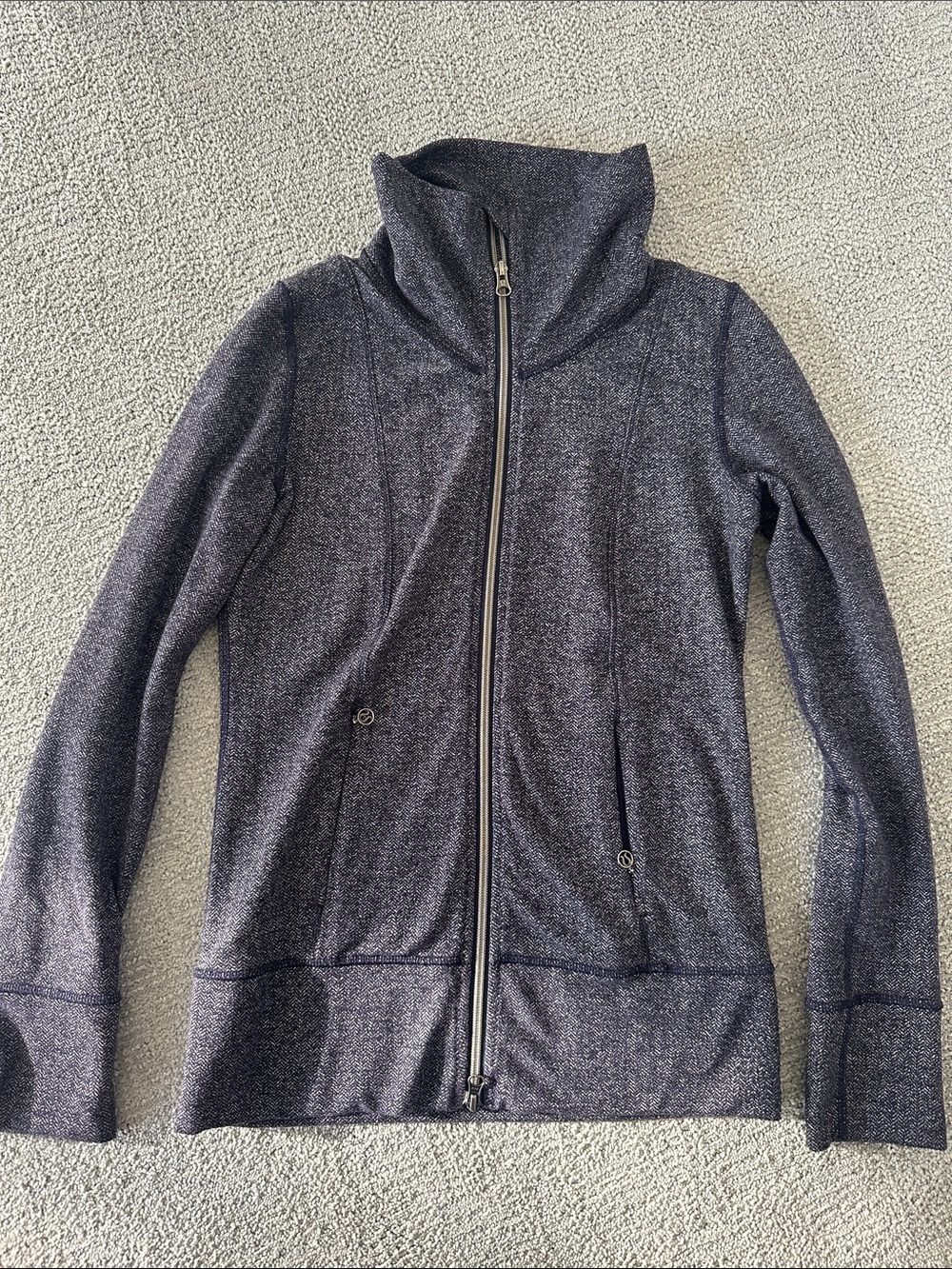 lululemon athletica Heathered Dark Gray Full-Zip Utility Jacket